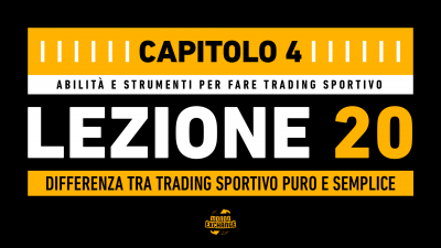 DIFFERENZA TRA TRADING SPORTIVO PURO E SEMPLICE
